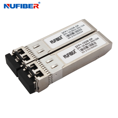 Optischer Transceiver 10G SFP+ SR Duplex MMF 850nm 300m LC kompatibel mit Juniper/Cisco/MikroTik
