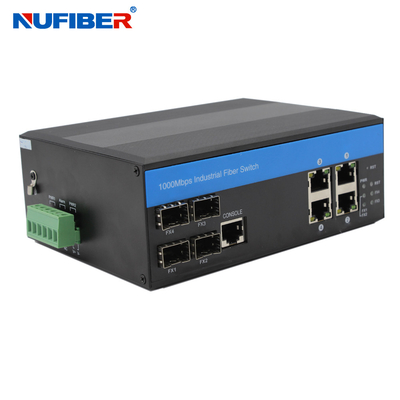 Gehandhabter industrieller Portschalter IP44 4 mit 4 Sfp 4 KV Ethernet-Überspannungsschutz