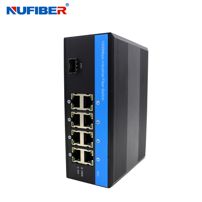 Industrieller gehandhabter Gigabit Ethernet-Schalter mit 8 UTP 1 SFP-Hafen