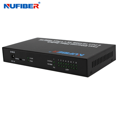 Port-Schalter Ethernet-10 100M 8 mit Faser Port-Inspektion 1310nm 20km