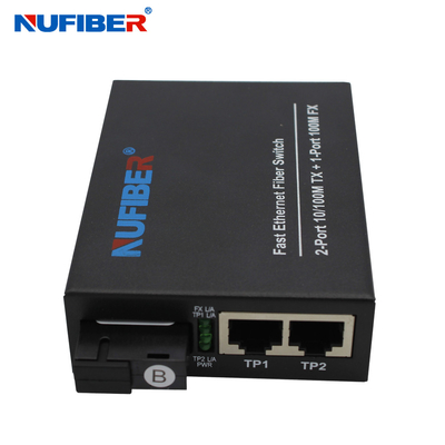 10 100M Ethernet Fiber Switch 2 UTP 1 Sc-Hafen 3 Jahre Garantie-