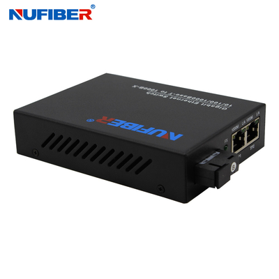 Netz-Schalter 2port Gigabit Ethernet mit Faser trägt kleine Leistungsaufnahme