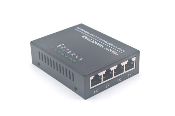 Eisenkasten UTP-Faser-Ethernet-Schalter, 10 Port-Schalter des Ethernet-100Mbps 4