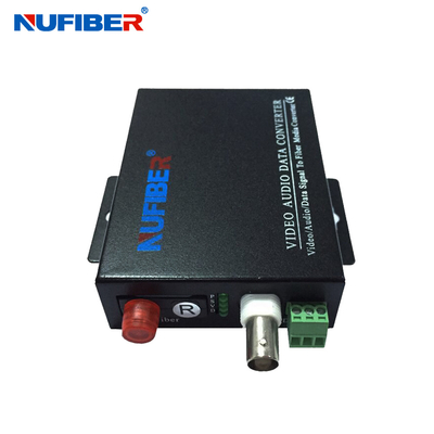 Der Video-Audio der Daten 1BNC optischer Videoübermittler Telefonkoaxialität des Eisen-Kasten-Faser-Videokonverters, und Empfängers
