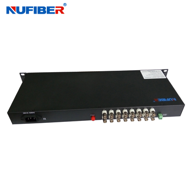 Faser-Videokonverter 16BNC koaxial zu Faser Ovideo-Übermittler und Empfänger Unterstützung NTSC, Kamerad- oder SECAM-Videostandards