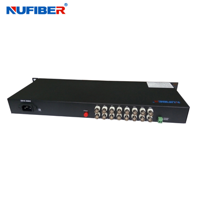 Faser-Videokonverter 16BNC koaxial zu Faser Ovideo-Übermittler und Empfänger Unterstützung NTSC, Kamerad- oder SECAM-Videostandards