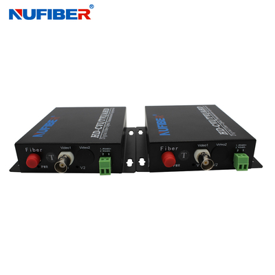 Faser-Audiokonverter 1RS485 1BNC, optischer Videoübermittler und Empfänger