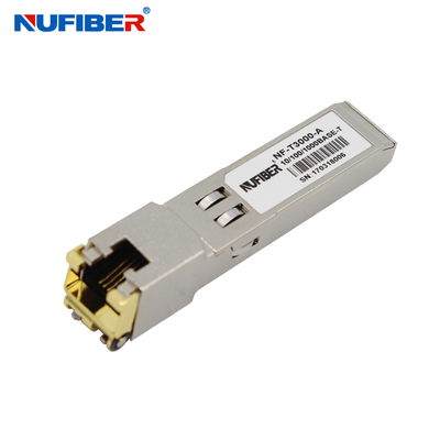 10 100 1000Base-T RJ45 Ethernet SFP-Modul Kupfer-100M DDM