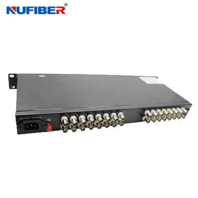 Daten-Faser-Medien-Konverter 32BNC RS485 Video-Audio