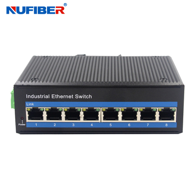 Industrieller Gigabit Ethernet-Portschalter des Lärm-Schienen-Unmanaged industrielle Schalter-8