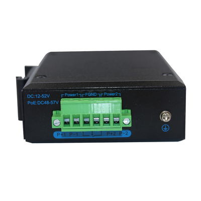 Portschienen-Gigabit Ethernet-Faser-Medien-Konverter des Lärm-IP40 4