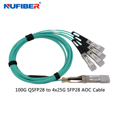 QSF28 ZU 4SFP28 AOC 7M Active Optical Cable kompatibel mit Cisco HP Huawei