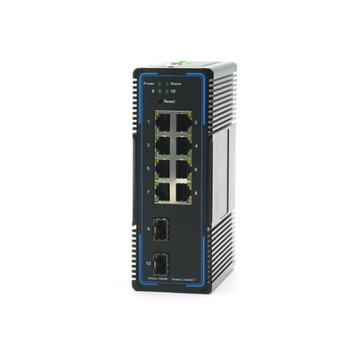 10 / 100/1000/10000m SFP industrieller gehandhabter Ethernet-Schalter mit POE RJ45
