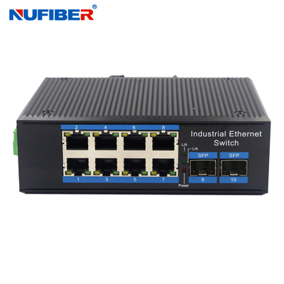 Hafen des industrielles Ethernet-Unmanaged Schalter-8x10/100/1000base-T SFP