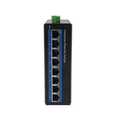 8x10 / 100M UTP Stromadapter des Ethernet-Anschluss-industrieller Ethernet-Schalter-24V