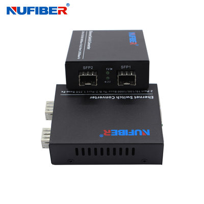 DC5V-Gigabit-Faser-Ethernet-Schalter, 2 Port-SFP Ethernet-Schalter