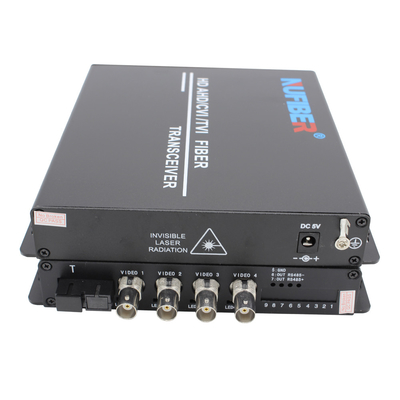 einzelne Inspektion 1310/1550nm FC Faser Videokanal des konverters 4 der Faser-1080P für CCTV