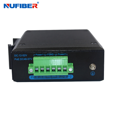 Industrieller SFP-Ethernet-Schalter 1000M SFP zu 4x10/100/1000Base-T RJ45