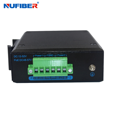 SFP-Ethernet-Schalter 2 1000M bis 8 10/100/1000M Industrial Unmanaged Gigabit IP40 10Port