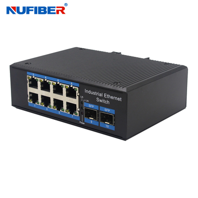 Aluminiumlegierung 8 Portpoe-Ethernet-Schalter für Sicherheitssystem