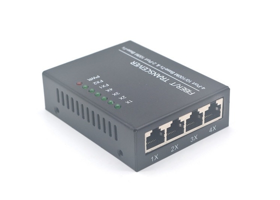 Singlemode Faser-Ethernet-Schalter Tx zu Fx mit externem Stromadapter