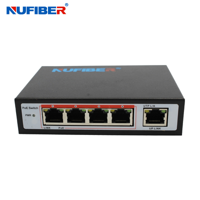 IEEE802.3af POE Hafen 1 des Netzschalter-4 Bandbreite Uplink 1Gbps