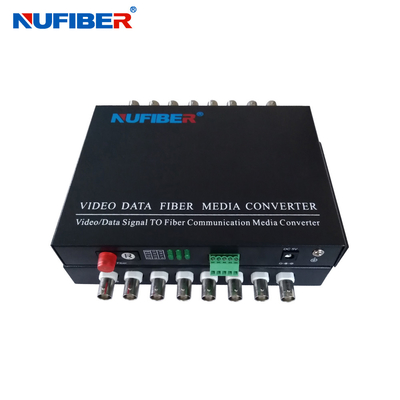 Faser-Optikvideotransceiver 8port BNC mit Hafen der Daten Rs485 für CCTV NF-8V1D-T/R-F20