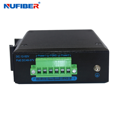 Ethernet-Schalter Sc Inspektions-Bidi Unmanaged industrieller Schalter-12VDC 48VDC
