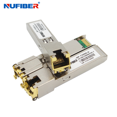 10 100 1000Base-T RJ45 Ethernet SFP-Modul Kupfer-100M DDM