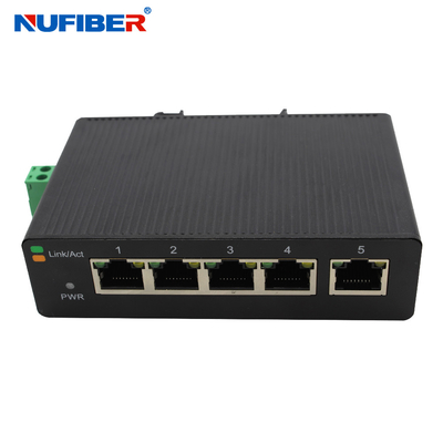 Industrieller 10 100M 5 UTP Hafen-Netz-Ethernet-Schalter 24V