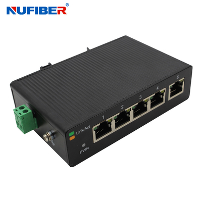 Industrieller 10 100M 5 UTP Hafen-Netz-Ethernet-Schalter 24V