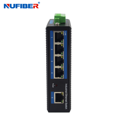 Lärm-Schiene 5 Port-Ethernet-Netzwerk UTPs RJ45 Schalter IP40 für CCTV-IP-Kamera