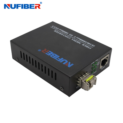 Gigabit SFP-Schlitz-Optikmedien-Konverter 10/100/1000M SFP zum UTP-Ethernet-Konverter 5V1A